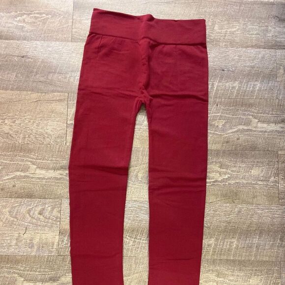 SG Girl Style Maroon Fleece Lined Leggings - Picture 1 of 1